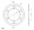 Takaratas Supersprox KA KX 50T Kulta - Motocrossin ja enduron takahammasarattaat - 6438471310689 - 2