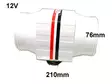 Tunnelipuhallin 76mm 12V 3452L/min - Veneen puhaltimet - 6438255900129 - 5