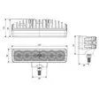 Bullpro spectrum slim 12 työvalo mittakuva - Työvalot - 6438255002359 - 2