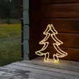 Akryylinen led joulukuusi lämpimän valkoisilla led valoilla - Pöytävalokoristeet - 7318300029229 - 2