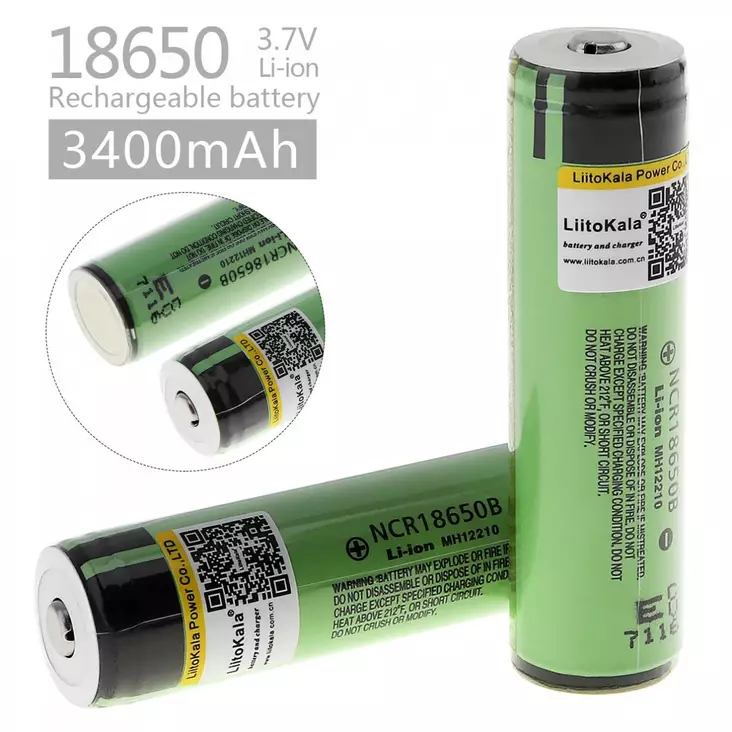 18650 akku 3400mah - Ladattavat paristot ja akut - 6438471028539 - 2