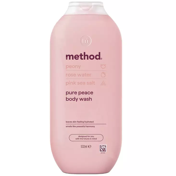 Method pure peace suihkusaippua 532ml vaaleanpunainen pullo - Suihkusaippuat - 0843536181139 - 1