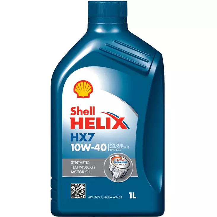 Shell helix hx7 10w 40 1l moottoriöljy - Auton moottoriöljyt - 2008009 - 1