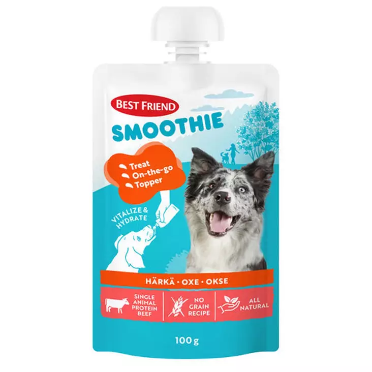 Smoothie koiralle härkä 100g - Koiran makupalat ja herkut - 5700551173509 - 1