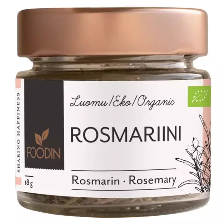 Foodin rosmariini 18 g luomu - Mausteet ja öljyt - 6430048233339 - 1