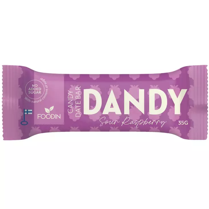 Dandy taatelipatukka sour raspberry - Taatelit - 6440004600129 - 1