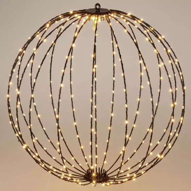 Tuikkiva valopallo 50 cm sisä ja ulkokäyttöön - Led-valopallot - 8721461203619 - 1