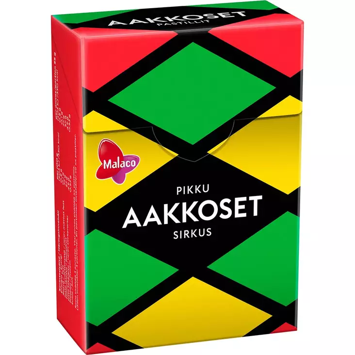 Pikku aakkoset sirkus 75g karkkirasia - Karkkipussit - 6420256911969 - 1