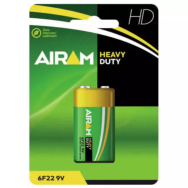 Airam heavy duty paristo 6f22 9v - 9V, D- ja C-paristot - 6435200000439 - 1