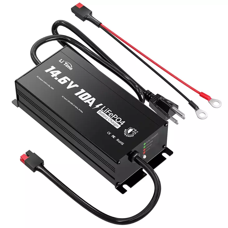 Lifepo akkulaturi 10a 12v ip65 - LiFePO4-akun laturit ja DC–DC-muuntimet - 6438471351989 - 1