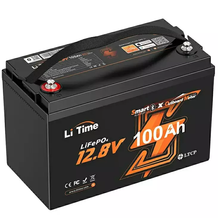 Lifepo akku sähköperämoottorille 100ah bluetooth - LifePO4-akut - 6438471352009 - 1
