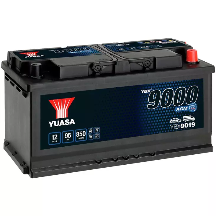 Akku yuasa ybx9019 12v 95ah - Auton akut 30-300Ah - 5050694029189 - 1