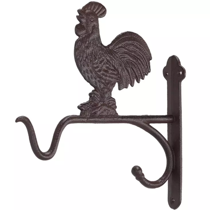 Amppelikoukku valurautaa kukko - Amppelit ja amppelikoukut - 8714982268359 - 1