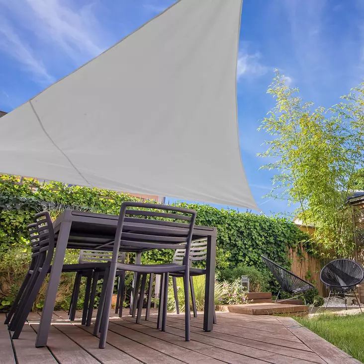 Aurinkopurje kolmio harmaa - Aurinkovarjot ja varjonjalat - 6410416129389 - 1