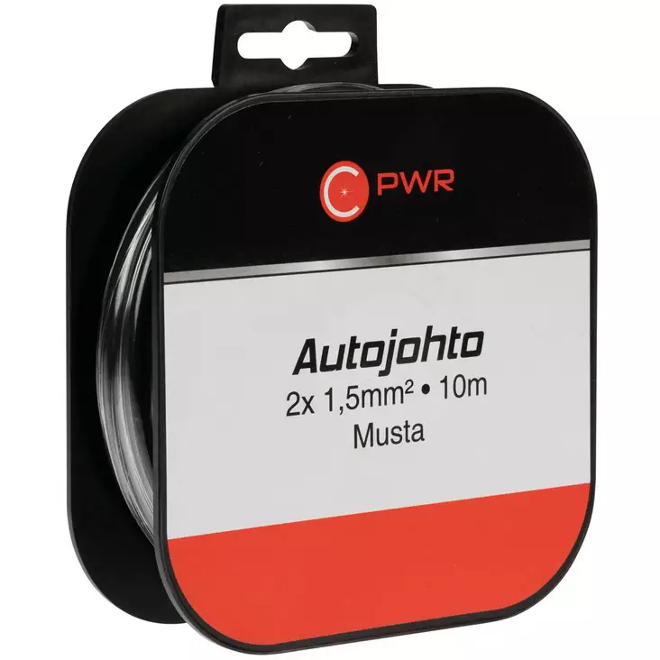 C pwr autojohto 2x1,5 mm2 5 m kela - Kaiutinjohdot ja virtakaapelit - 6438255925559 - 1