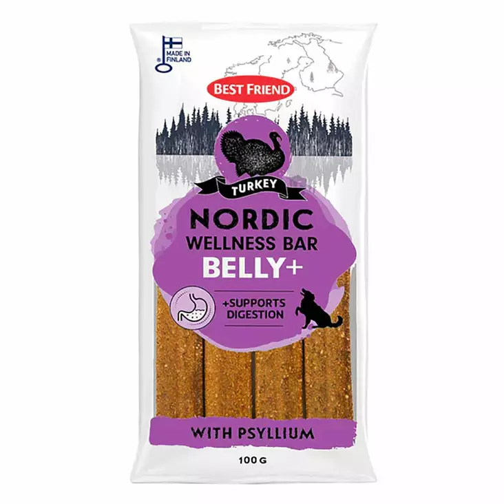 Koiran herkkupala nordic wellness bar belly+ - Koiran puruluut, purutikut ja pururullat - 5700551172939 - 1