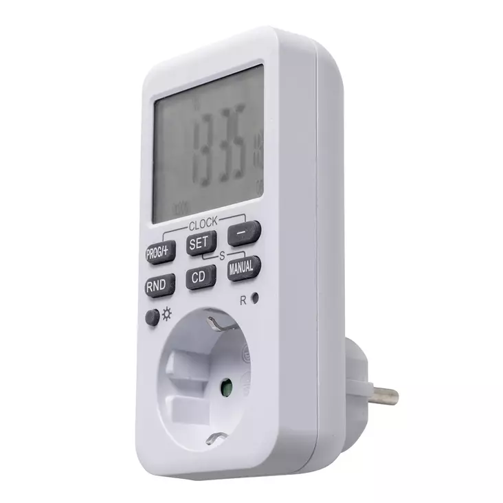 digitaalinen ajastin pistorasiaan - Ajastimet, liiketunnistimet ja mittarit - 6435200256959 - 1