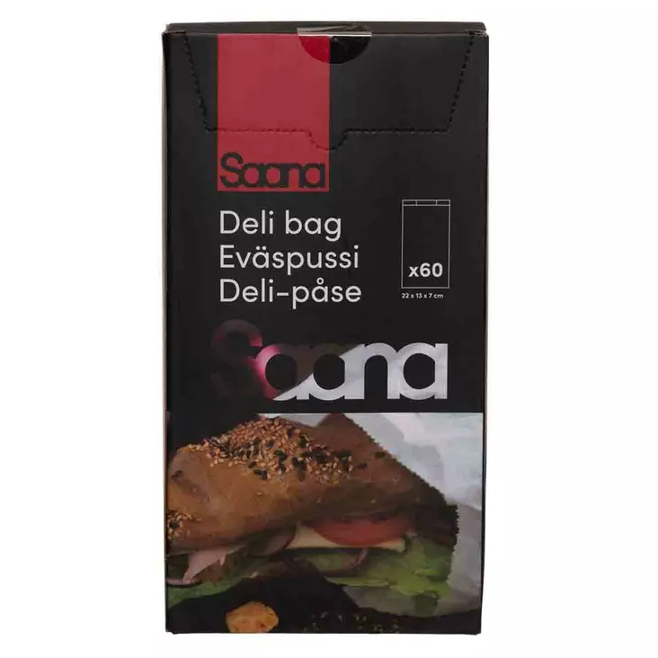 Saana eväspussi 60kpl - Pakasterasiat ja pakastepussit - 6410416321189 - 1