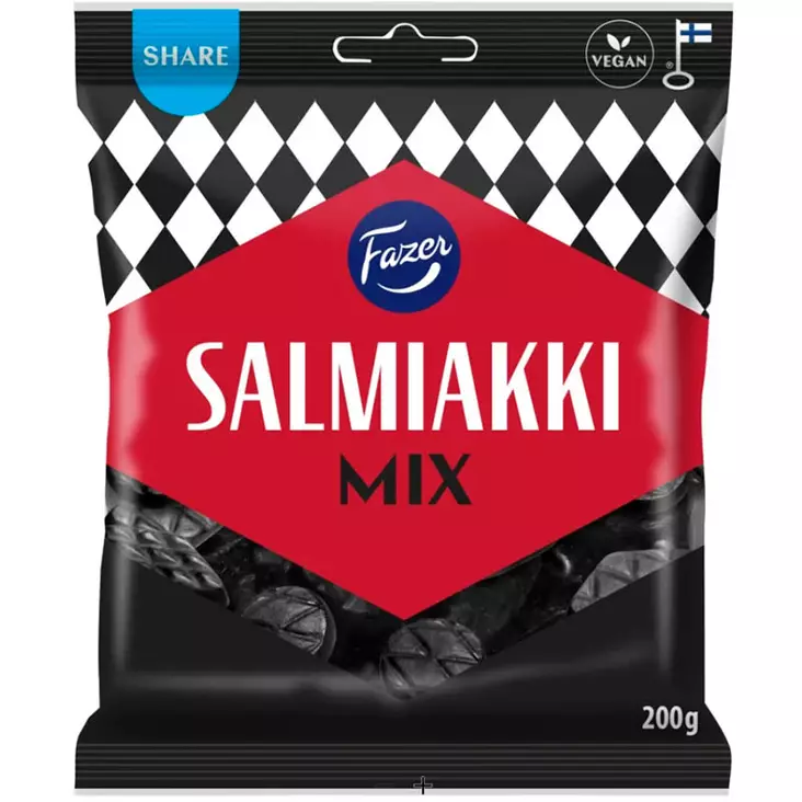 Fazer salmiakki mix 200g - Karkkipussit - 6416453051379 - 1