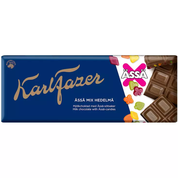 Fazer ässä mix hedelmä suklaalevy - Suklaalevyt ja konvehdit - 6416453414419 - 1