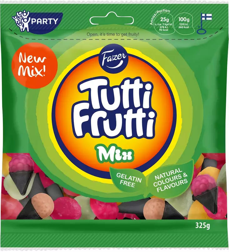 uutuus tuttifrutti pussi - Karkkipussit  - 6416453033979 - 1