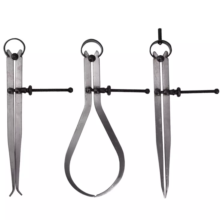 Harppisarja 200 mm 3 osainen - Suorakulmat ja viivoittimet - 6438152022559 - 1