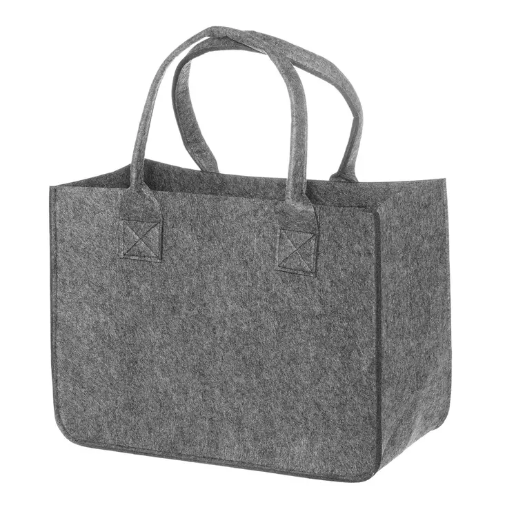 Huopakori kantokahvoilla harmaa 38cm - Sisustuskorit - 6410416295299 - 1