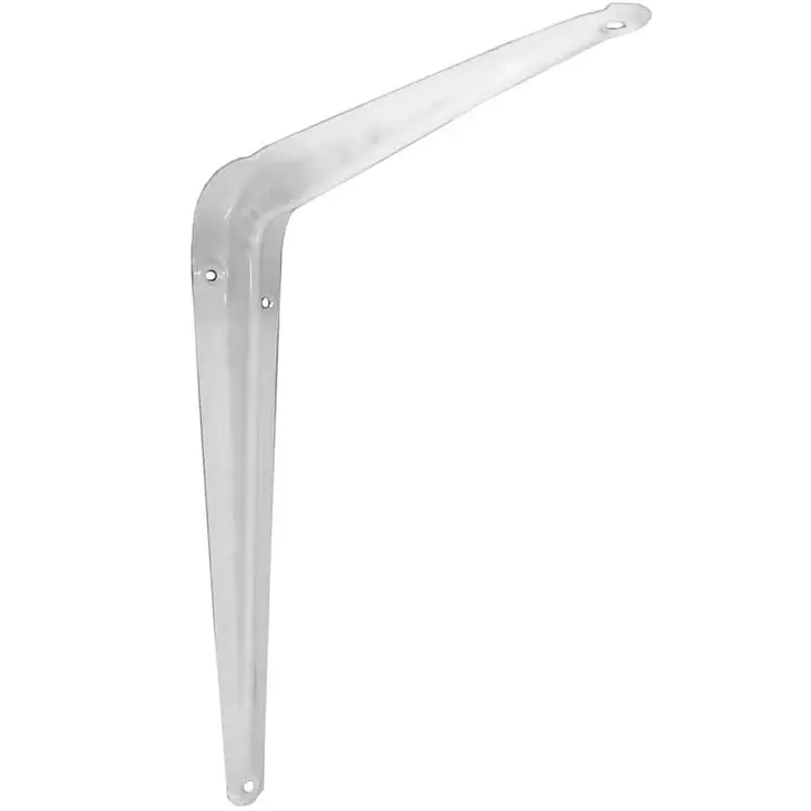 Hyllynkannatin pisla 734 valkoinen teräs - Hyllykiskot, hyllykannattimet ja putket - 6414671020399 - 1