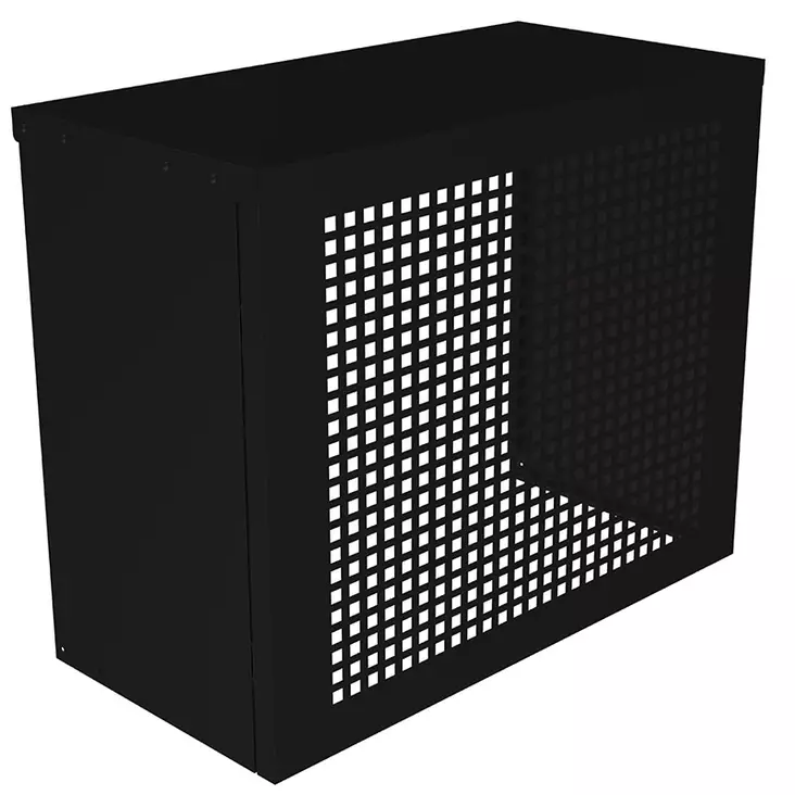 Ilmalämpöpumpun suojakotelo tumman harmaa ritilä - Puutarhavajat ja katokset - 6418536037379 - 1