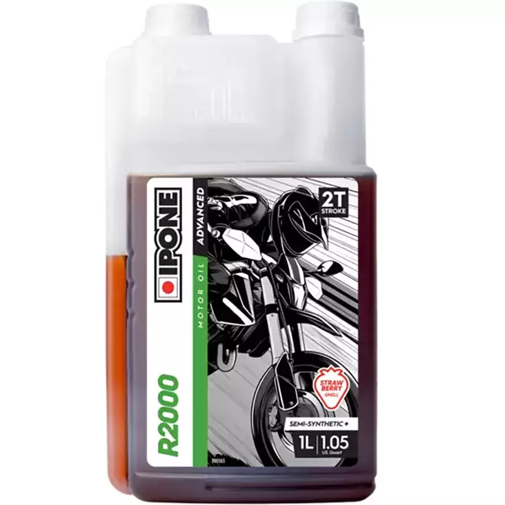 Ipone r2000 strawberry 2t öljy 1l moottorin voiteluun - 2-tahti öljyt - 3700142305649 - 1