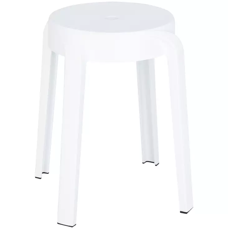 Valkoinen muovijakkara - Terassikalusteet - 8721037373999 - 1