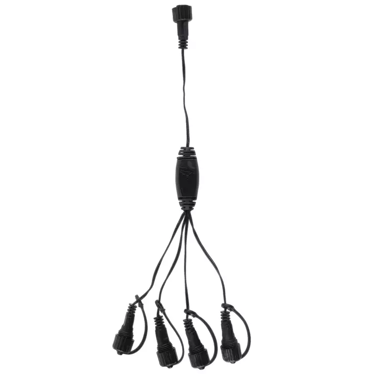 Jakokappale valoille 4 osainen - Jatkojohdot ulkokäyttöön 230V - 6410416388359 - 1