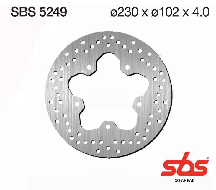 Jarrulevy SBS Standard - Moottoripyörän jarrulevyt - 3795249 - 2