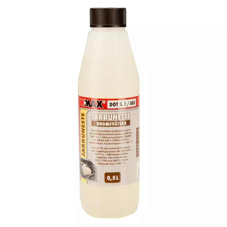 Jarruneste Wurth DOT5.1 ABS 0,5L - Auton jarrunesteet - 4053479960609 - 3