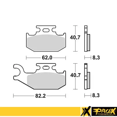 Jarrupalasarja eteen ProX LT-A400 '08-11, LT-A450 '07-10 - Motocrosspyörien ja endurojen jarrupalat - 6438471311549 - 2