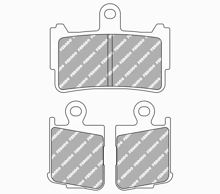 Jarrupalat Ferodo Sinter Honda VFR1200F - Moottoripyörän jarrupalat - 6438471284089 - 2