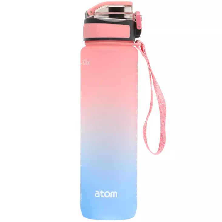 Pinkki juomapullo vesipullo kantokahvalla sininen vesipullo - Juomapullot ja urheilukassit - 6410416240169 - 1