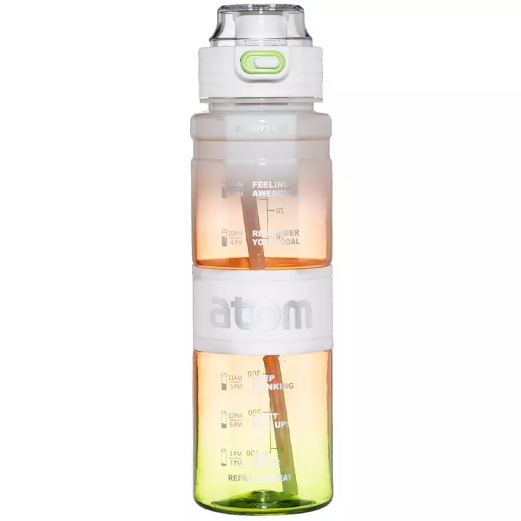 Atom juomapullo pillillä 1000 ml valkoinen - Juomapullot ja urheilukassit - 6410416584409 - 1