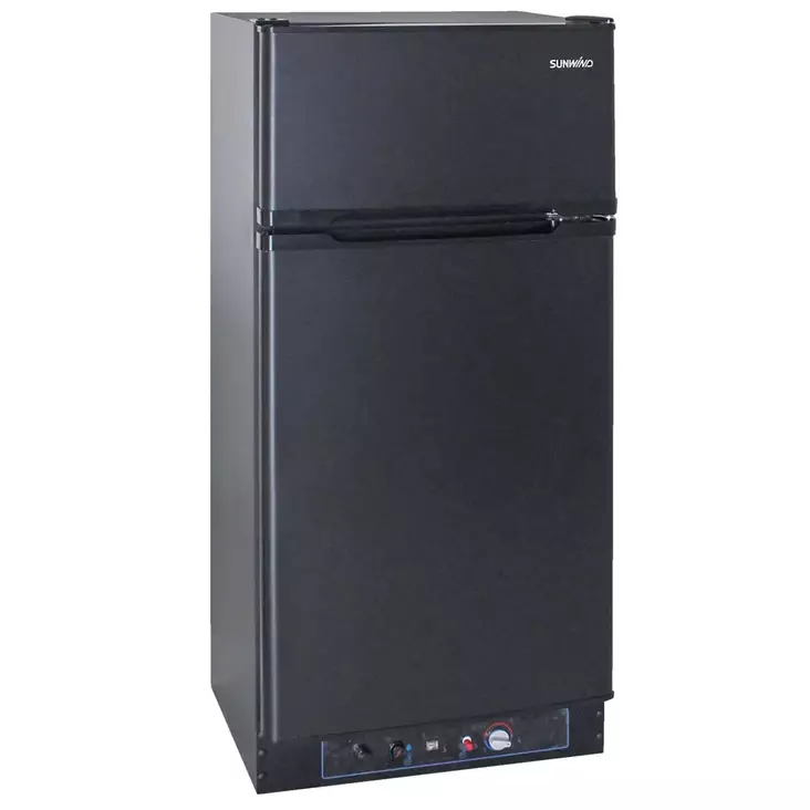 Ventus 168 musta kaasujääkaappi mökille hiljainen käynti - Kaasujääkaapit ja 12V jääkaapit - 7028640069389 - 1