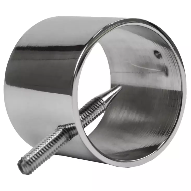 kaideköyden päätyrengas lukitusruuvilla kromi - Köyden kiinnitystarvikkeet - 6408586890529 - 1