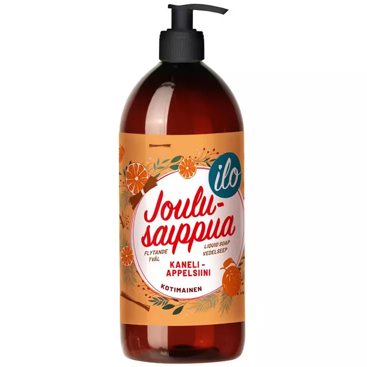 Ilo kaneli appelsiini joulusaippua 500 ml - Käsisaippuat - 6419642350109 - 1