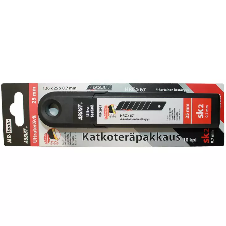 25 mm katkoterät 10 kappaleen pakkauksessa - Puukot ja mattopuukot - 6430074697419 - 1
