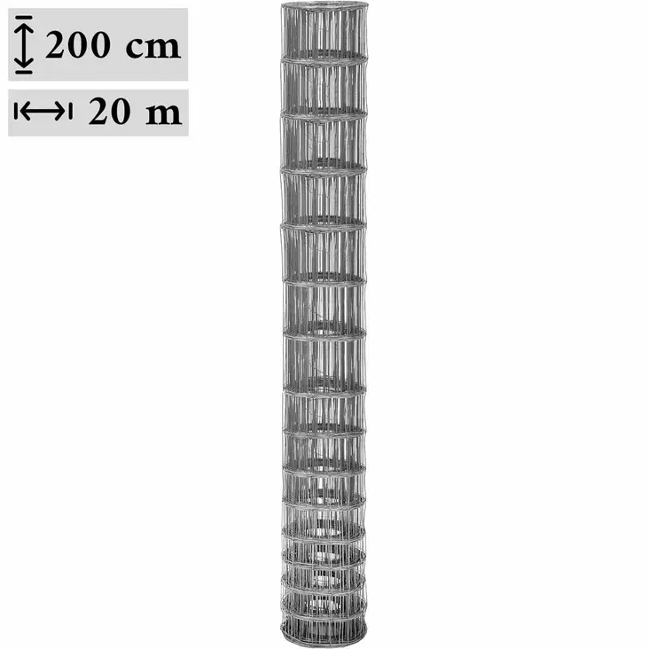 koiraverkko 200cm 20m pro-malli 3mm langalla - Aitaverkot ja koiraverkot - 6438168106779 - 1