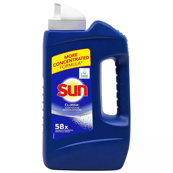 Sun konetiskijauhe 1 kg kanisterissa - Astianpesuaineet - 8720181085079 - 1