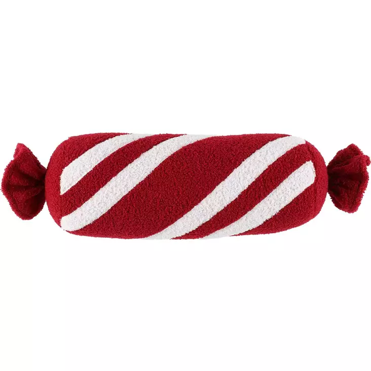 Punavalkoinen candy tyyny - Joulukoristeet - 6410416496689 - 1