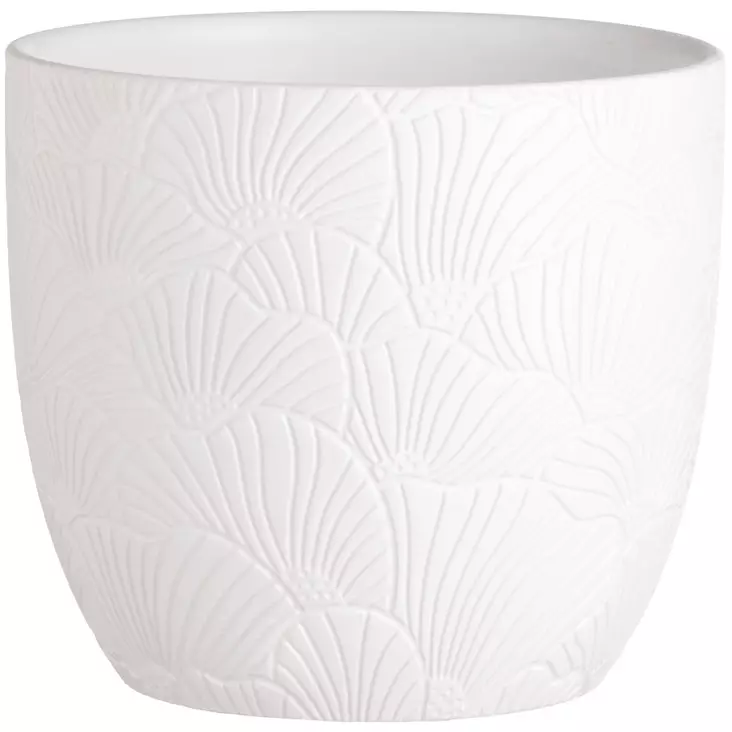 Kukkaruukku lotus 20 cm valkoinen - Kukkaruukut - 6410416457369 - 1
