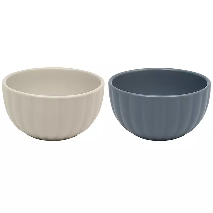 Beige ja siniharmaa kulho elintarvikekäyttöön - Keittiön muut välineet - 5714988075169 - 1
