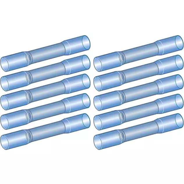 kutistejatkoliitin 1,5-2,5mm2 10kpl sininen - Kutistesukat ja yleistarvikkeet - 6438255200199 - 1