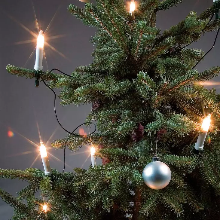 kuusenkynttilät lämpimällä led-valolla, sisäkäyttöön - Kuusenvalosarjat - 6435200130099 - 1