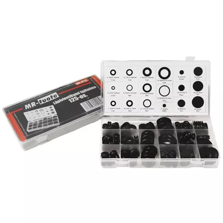 Läpivientikumi lajitelma 125-os 6-25mm - Kutistesukat ja yleistarvikkeet - 6430032154459 - 1